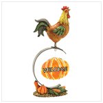 Rural Rooster Welcome Sign