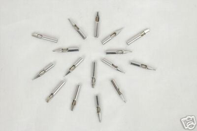 50 Steel Tattoo Tips (Nozzles)