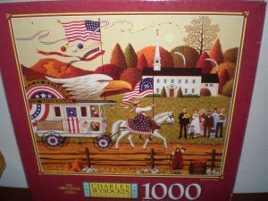 Charles Wysocki PATRIOTS DAY Puzzle 1000 piece
