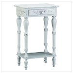 Carved White Side Table(34353)