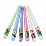 Floral Taper Candle Set(33550)