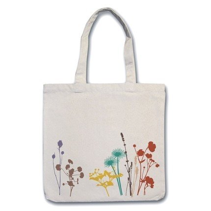 Multi Color Herb Flower Tote Bag
