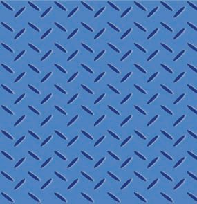 Avlyn Heavy Duty Construction Blue Safety Diamond Plate Cotton Fabric