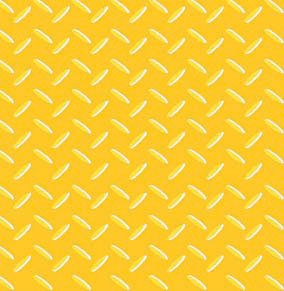 Avlyn Heavy Duty Construction Yellow Safety Diamond Plate Cotton Fabric