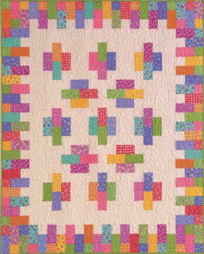 Atkinson Designs Cheese & Crackers Beginner Fat Quarter Quilt Top Pattern ATK-135 LAST ONE!
