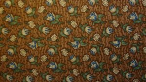 F8 Thimbleberries Sunshine & Shadow Flower Toss on Brown RJR Lynette Jensen Fabric Fat Eighth F8th