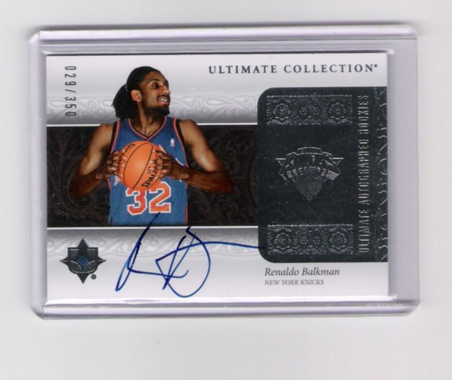 Renaldo Balkman New York Knicks Autograph 29/350