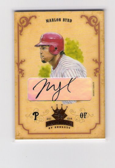 Marlon Byrd Diamond Kings Autograph 8/200