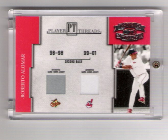 Roberto Alomar Cleveland Indians Dual Jersey Card 52/250