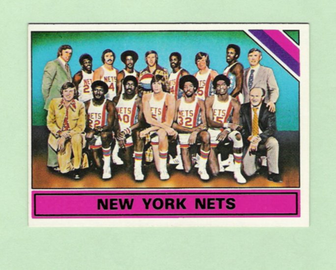 Julius Erving 1975-76 Topps Nets Team Card