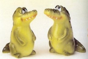 Gator Salt and Pepper Shakers