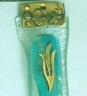 Mezuza Glass and Pewter Hamsa Mezuzah Mezzuzah