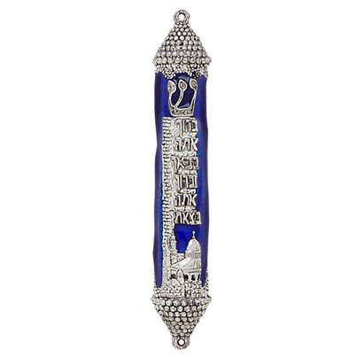 Mezuza Pewter Jerusalem Mezuzah Mezzuzah
