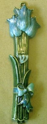 Blue Tulips Mezuzah
