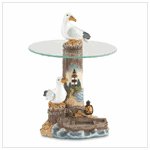 #37546 Seagull Mini-Table with Glass Top