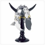 #38094 Viking Helmet with Wooden Stand