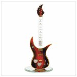 #37931 Glass Guitar on Base