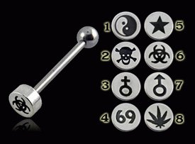 Logo Steel Tongue Barbell