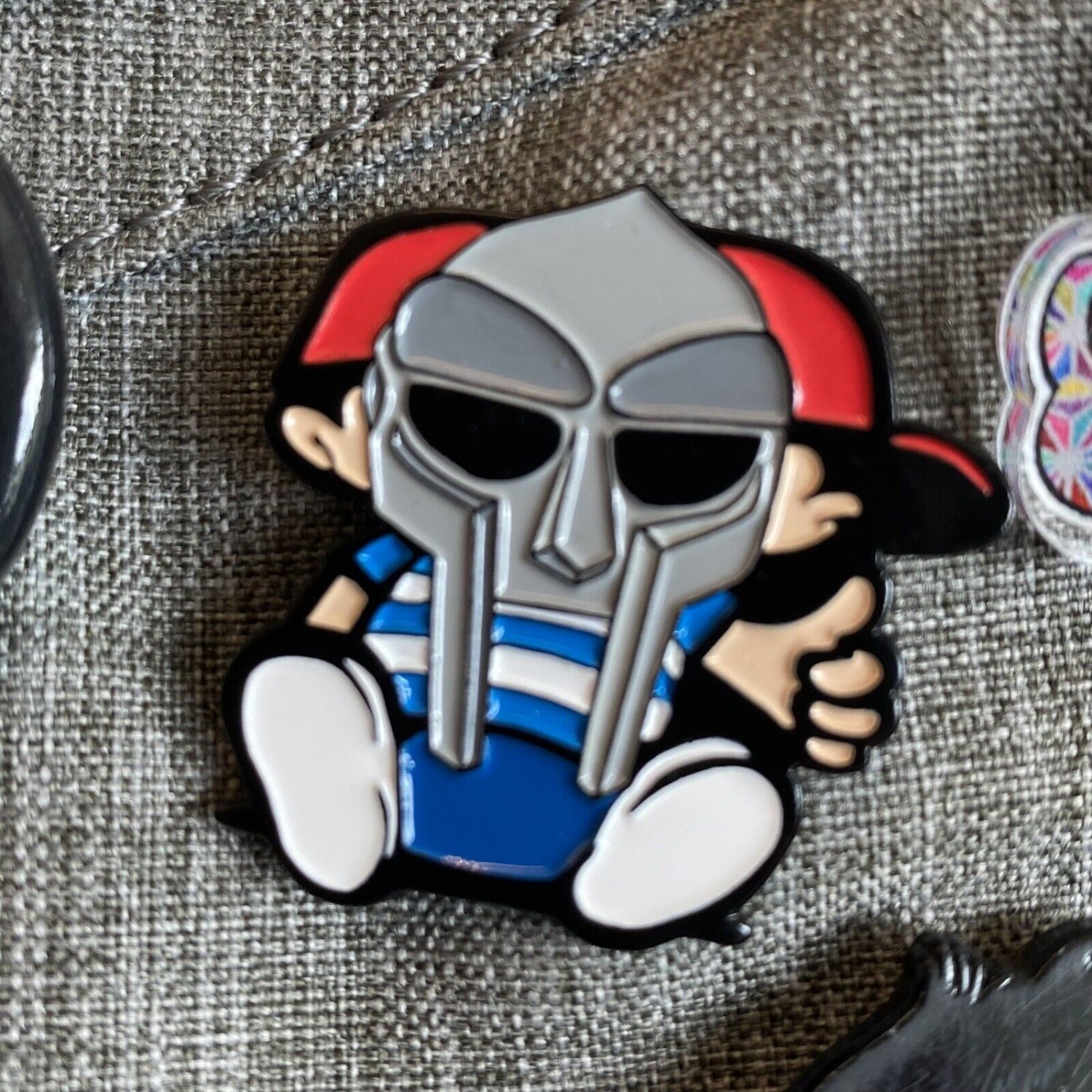 Macvillain Enamel Pin MF DOOM And Mac Miller Mashup