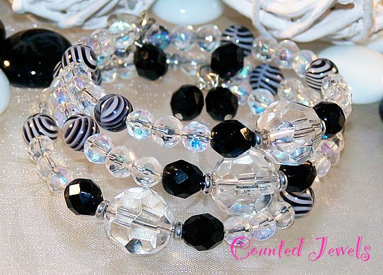 "A Study in Contrast" Crystal Bracelet - FREE SHIPPING!
