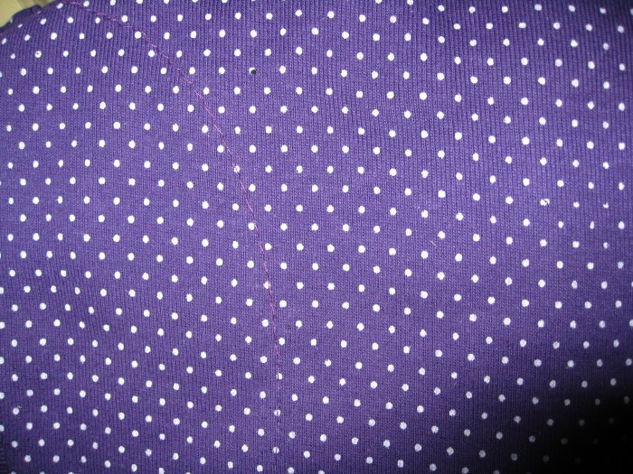 Blouse with lace - Purple