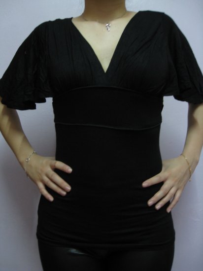 V neck blouse - Black