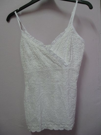 White Sequin Spaghetti Strap