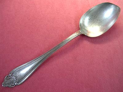 ROGERS & HAMILTON MARQUISE LARGE SPOON FLATWARE SILVERWARE SILVERPLATE 1900