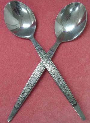 AMEFA AFS3 AFS 3 2 PLACE SPOONS JAPAN STAINLESS FLATWARE SILVERWARE