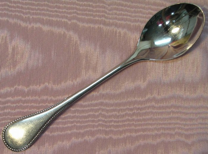 STANLEY ROBERTS INTIMACY II PLACE SPOON STAINLESS 18-8 FLATWARE SILVERWARE BEADED EDGE