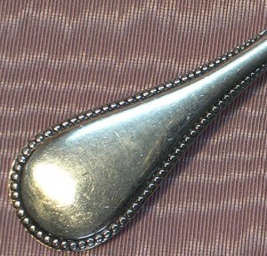 STANLEY ROBERTS INTIMACY II SPOON STAINLESS 18-8 FLATWARE SILVERWARE BEADED EDGE