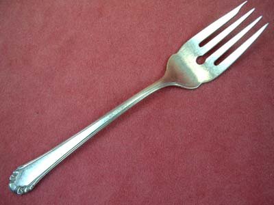 GORHAM CAVALIER SALAD FORK SILVER PLATE 1938 FLATWARE SILVERWARE