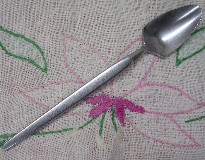 STANLEY ROBERTS DALTON WINDRIM FRUIT SPOON & KNIFE STAINLESS FLATWARE SILVERWARE