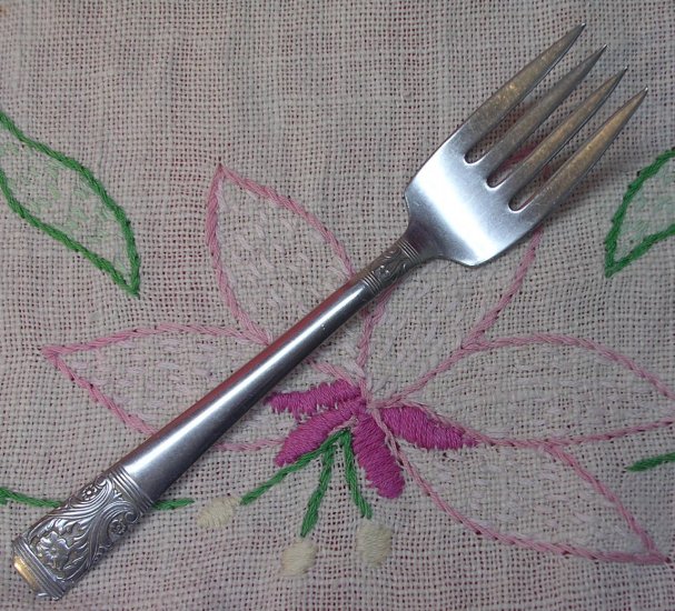 NS NATIONAL NST 47 NST47 SALAD FORK STAINLESS FLATWARE SILVERWARE