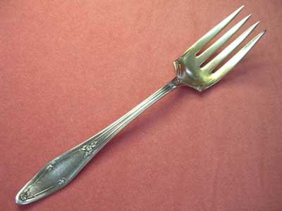 Holmes Edwards De Sancy Roseland Serving Spoon Meat Fork