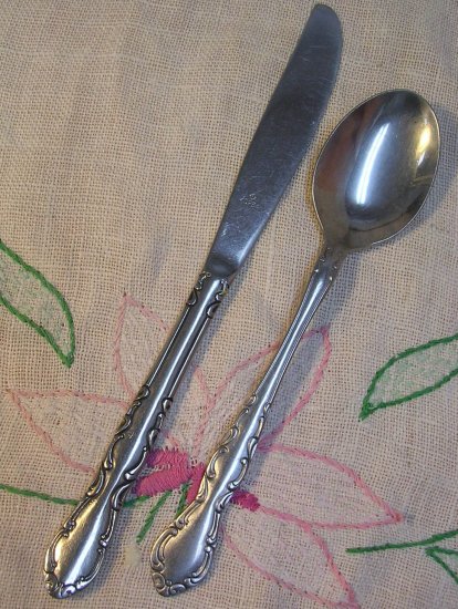 ONEIDA JASMINE or SIROCCO 2pc NORTHLAND STAINLESS FLATWARE SILVERWARE