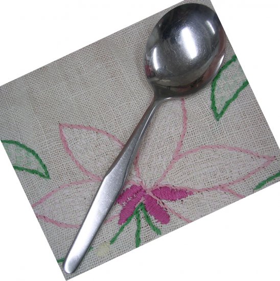 WALLACE SILVER NORTH SHORE BOUILLON SPOON STAINLESS FLATWARE SILVERWARE