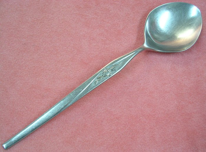 SEARS ROEBUCK TRADITION SRS 18 SRS18 SOLID SERVING SPOON STAINLESS FLATWARE SILVERWARE