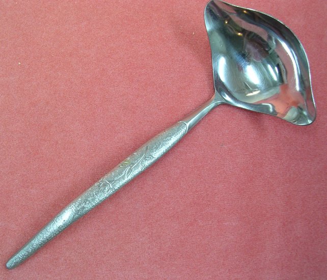 NATIONAL NASCO N S CO FLEUR LADLE STAINLESS FLATWARE SILVERWARE