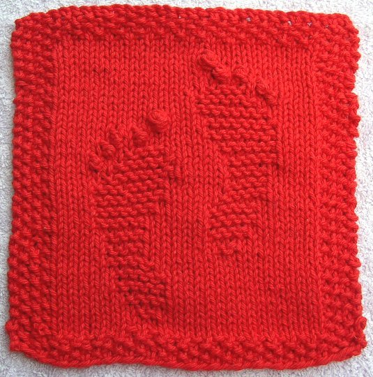 Red Footprints Cloth