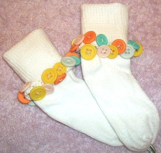 Citrus Buttons Bauble Socks
