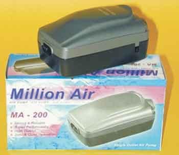 Million Air Ma - 200 Air Pump With Variable Flow Control Knob