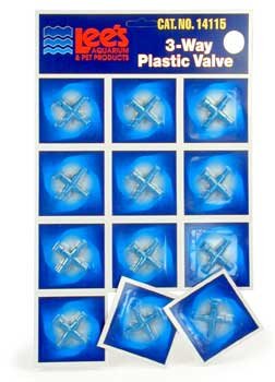 Plastic 3 - way Valve (12/cd)