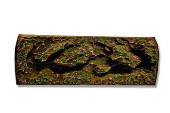 Rocky Shoals Aquarium Background 10 Gal - Foam System