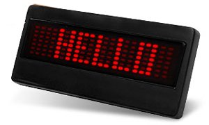 LED Scrolling Message Badge