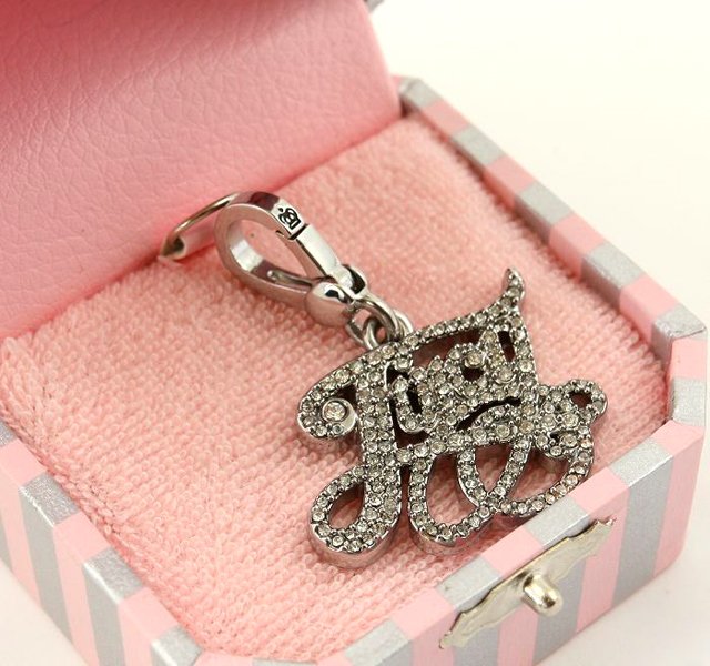 Juicy Couture Pave Juicy Script Logo Charm