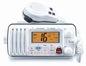 Icom M422 White Fully Featured Compact Marine VHF