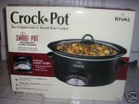 RIVAL CROCK POT *SMART POT* 5 1/2 QT. NIB **BLACK**