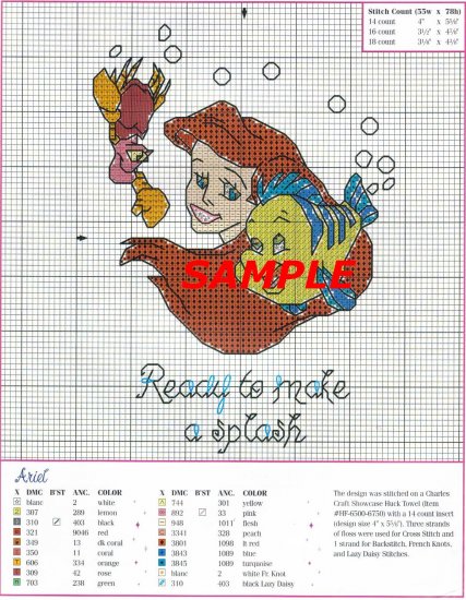 Ariel and Flounder "Ready to make a splash"