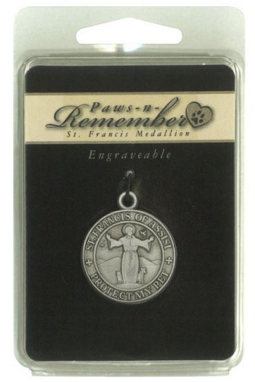 St. Francis of Assisi-Protect my Pet medallion